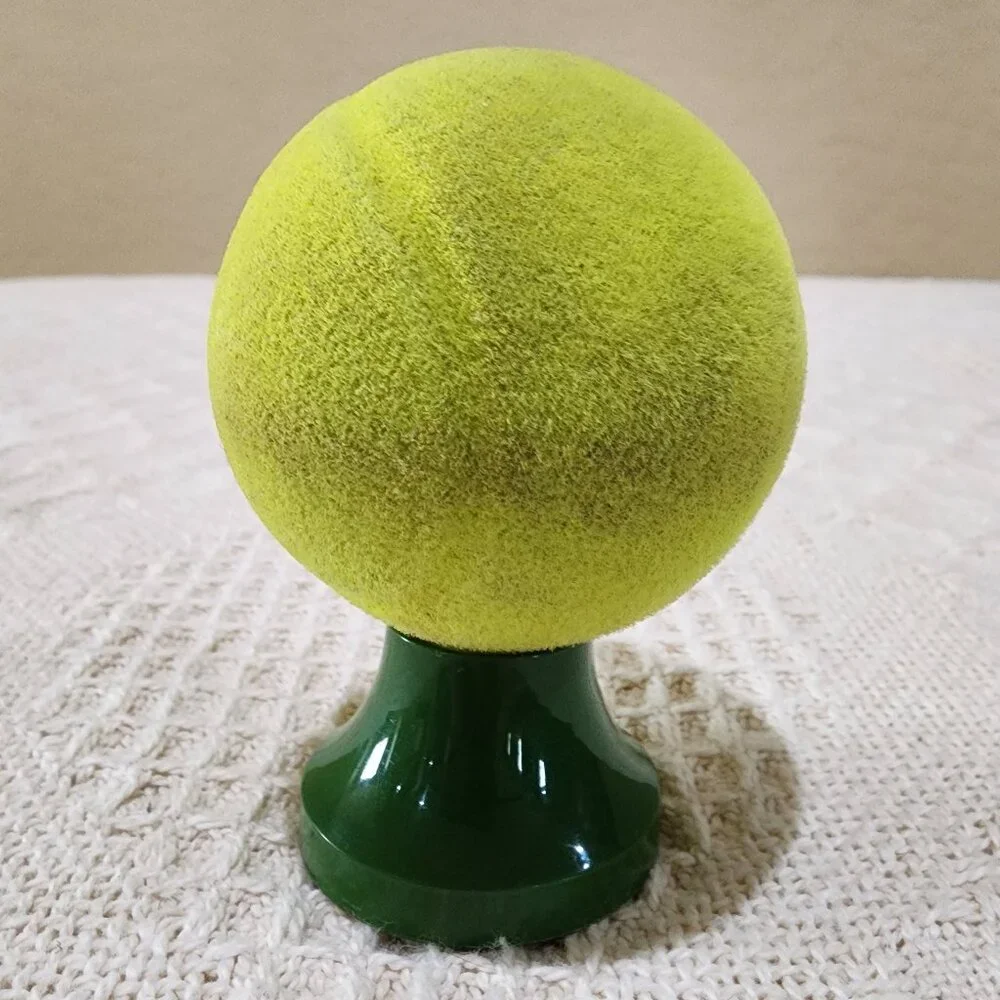 Vintage Avon MIXED DOUBLES SPALDING TENNIS BALL Fuzzy EMPTY Glass Bottle Decor - Picture 4 of 8